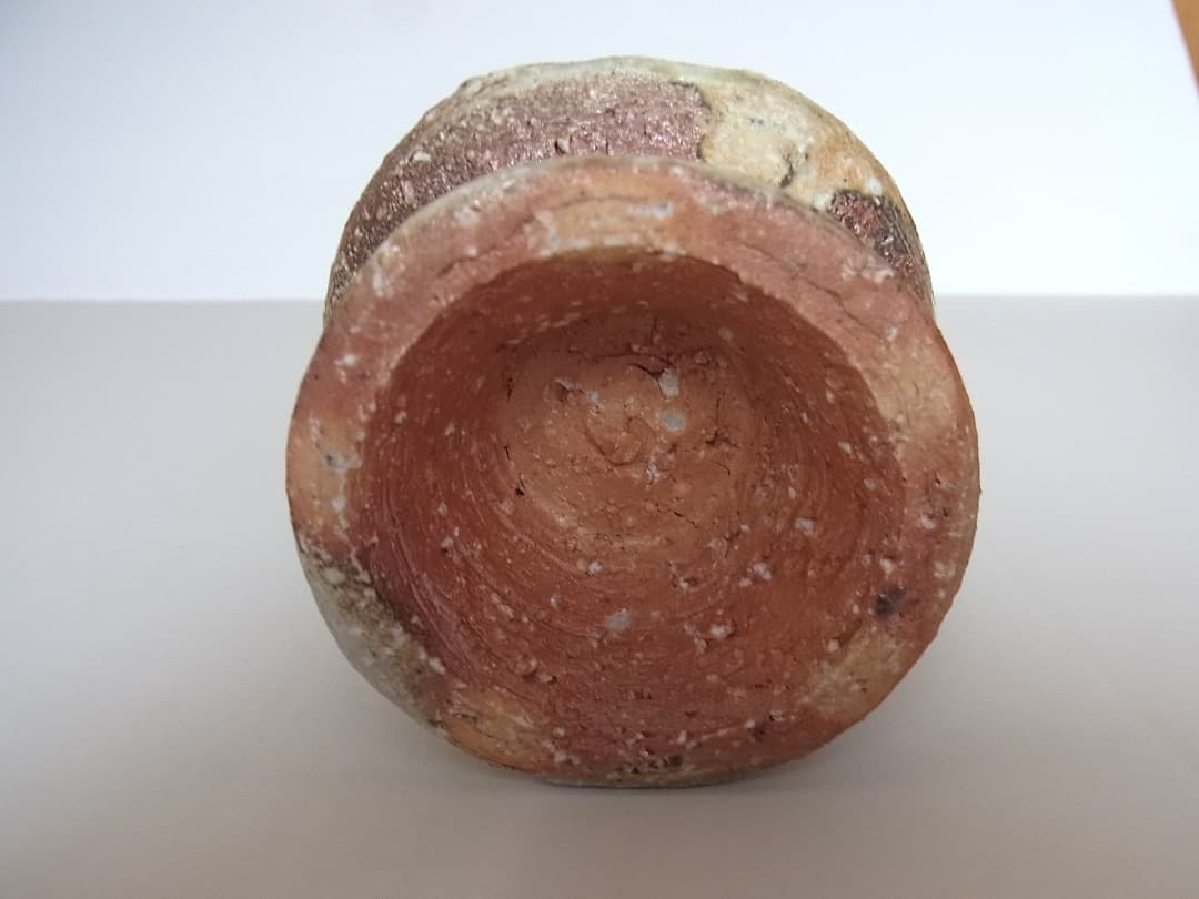 森岡成好『焼き締め・宝珠』／古民藝 李朝 骨董 パナリ やちむん 安南 黒高麗