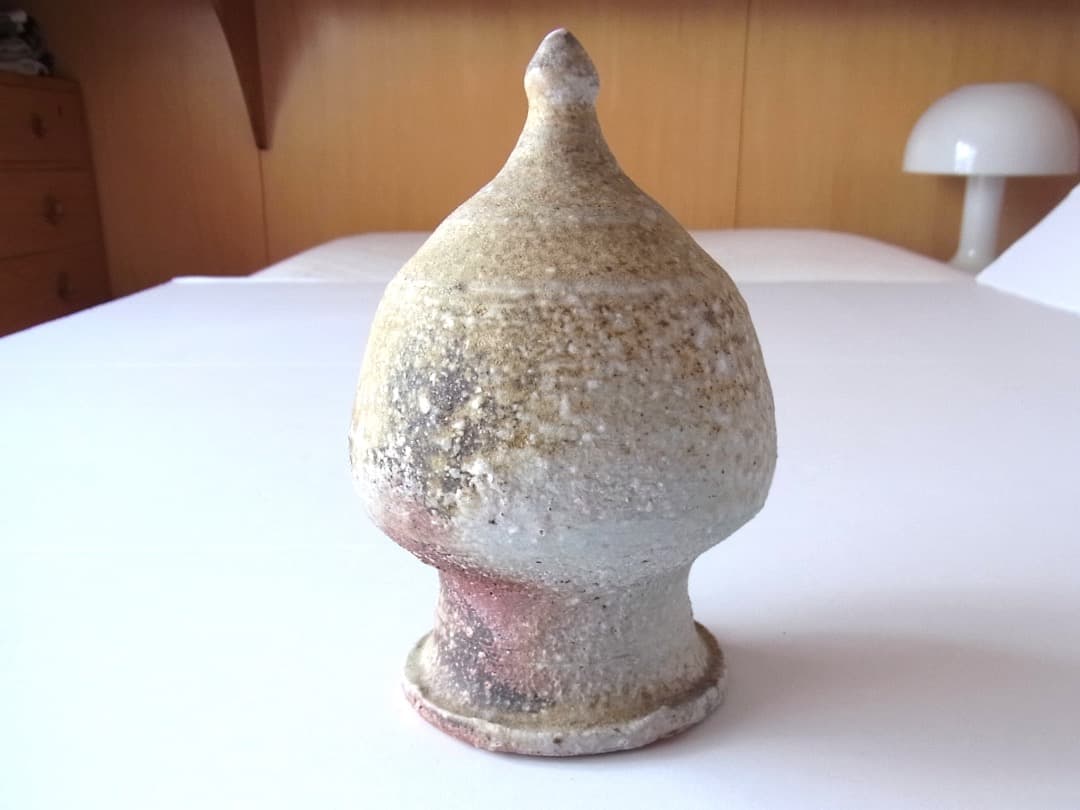 森岡成好『焼き締め・宝珠』／古民藝 李朝 骨董 パナリ やちむん 安南 黒高麗