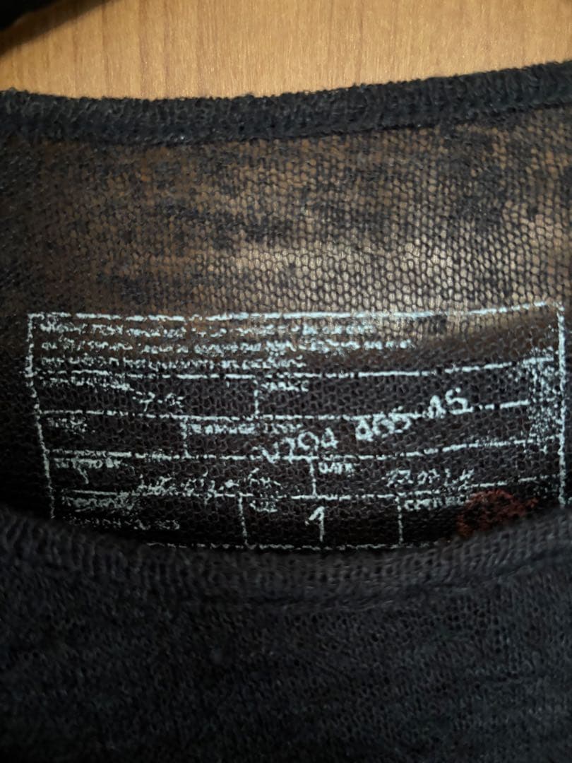 no faith studios ダブルレイヤードボタンロングスリーブ ロンT