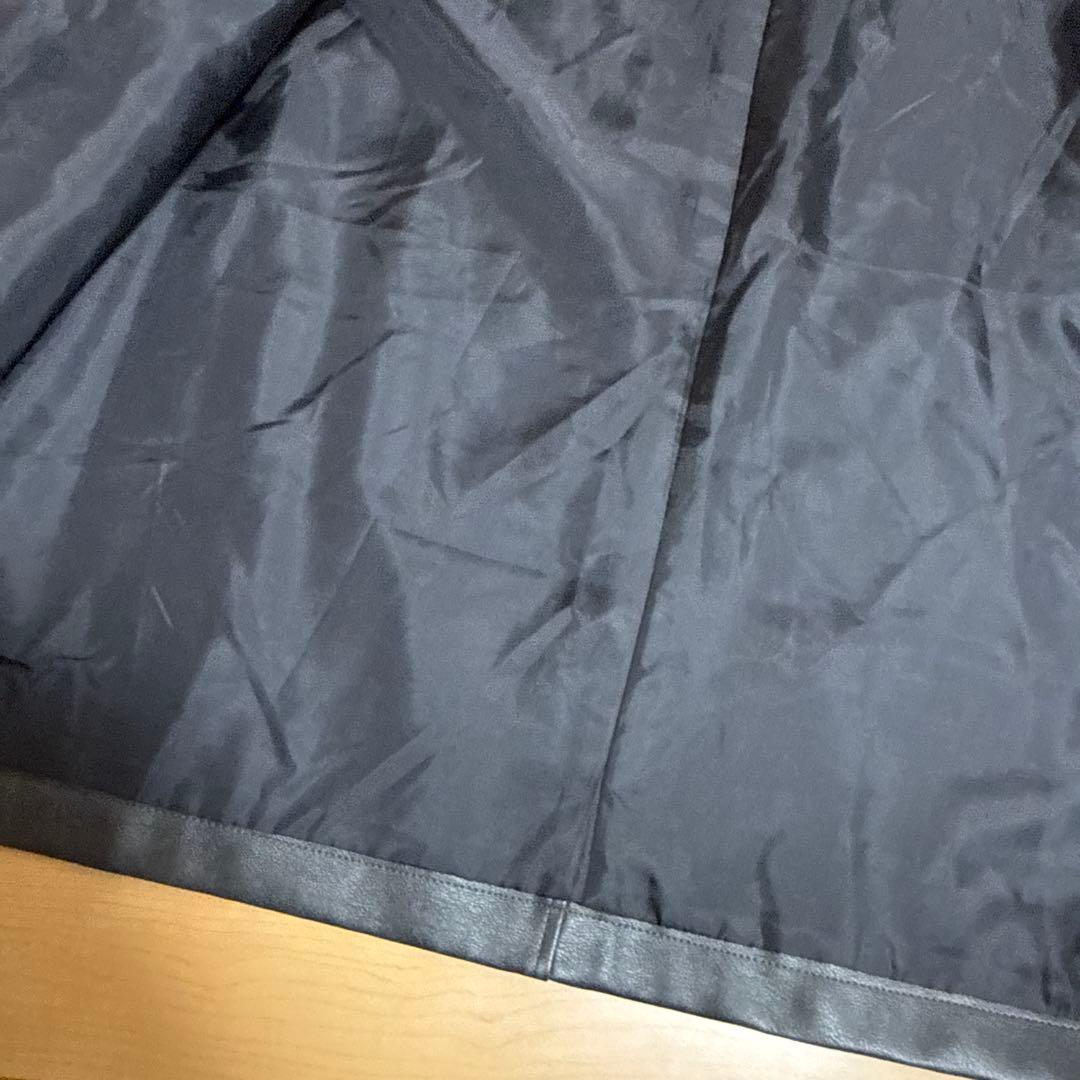 select MOCA by son ステンカラーフェイクレザージャケット