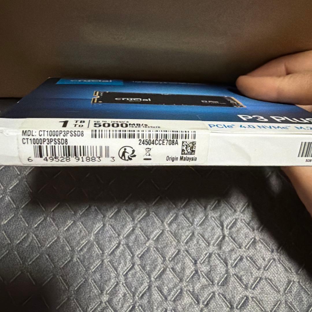 内蔵型SSD Crucial P3 Plus 1TB PCIe 4.0 NVMe SSD