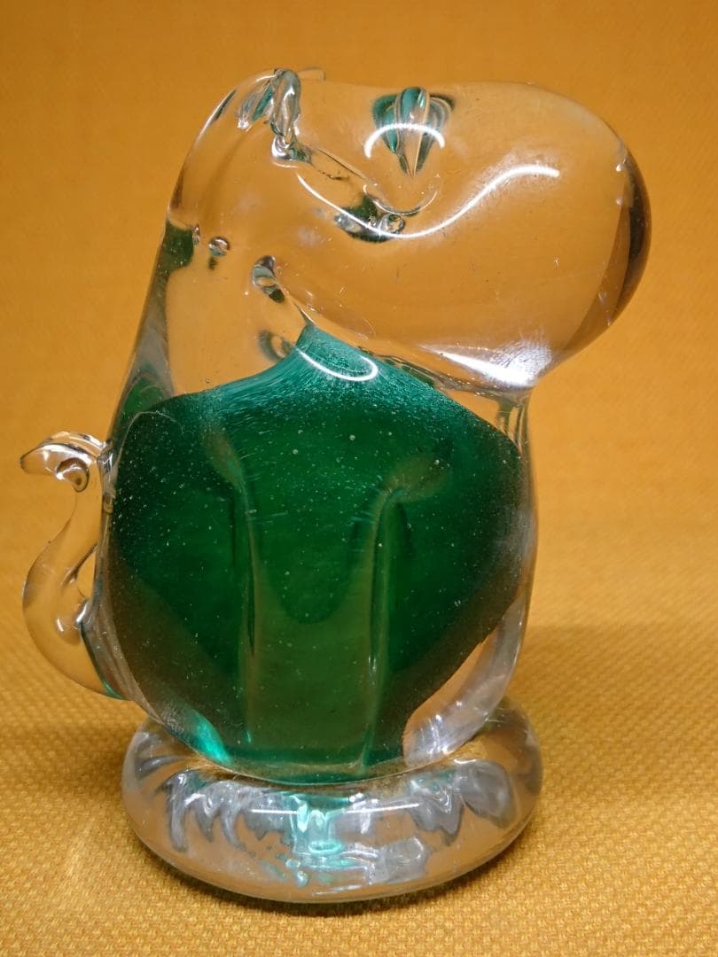 美品　人形　クリスタルガラス　ムーミン　北欧　置物　工芸品　美術品　A2840