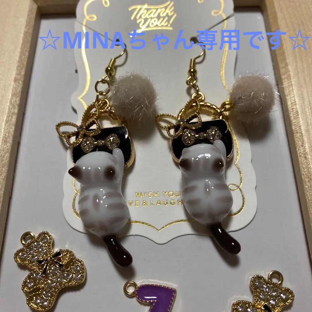 ★バッグとシマ猫ちゃんピアス②★