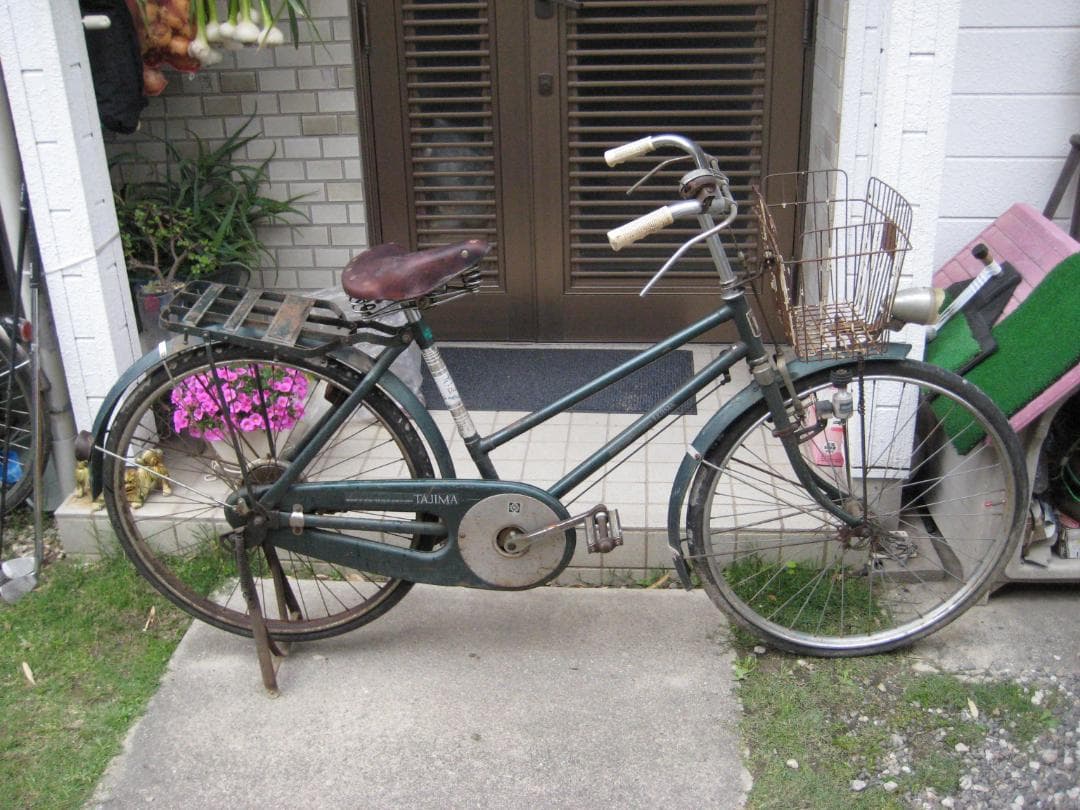 レトロ自転車　実用車自転車　　昭和レトロ　ビィンテージ