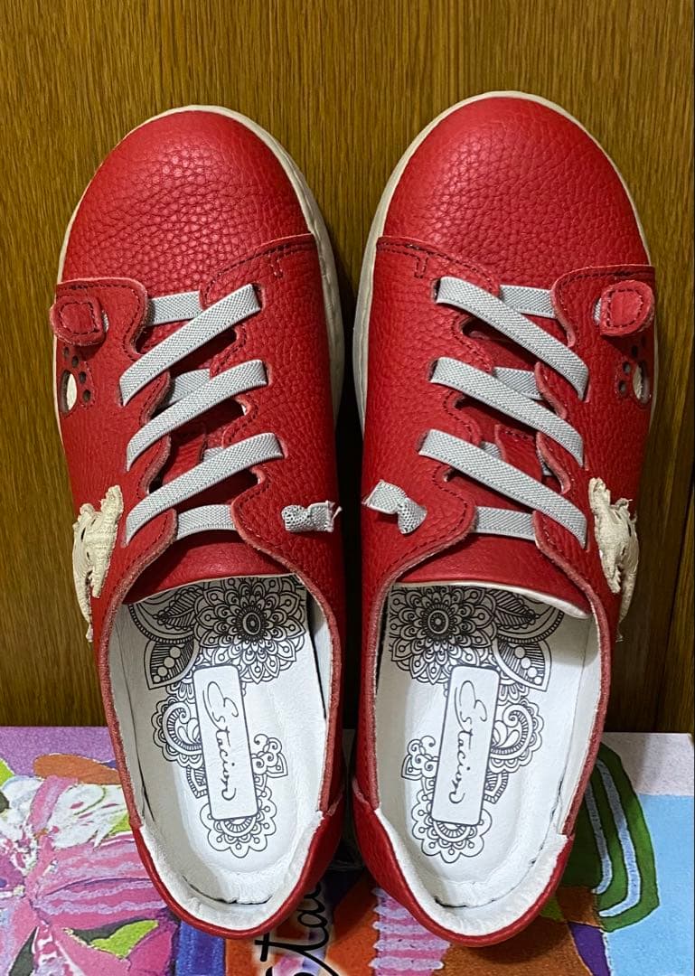 未使用　エスタシオン Estacion 犬モチーフシューズ