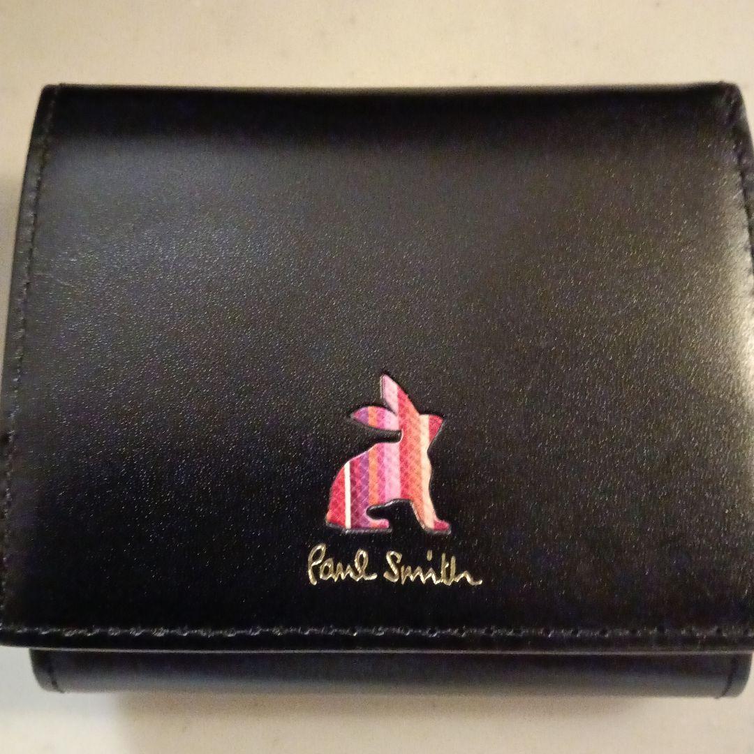 Paul Smith 財布 マーケトリーストライプラビット 折り財布