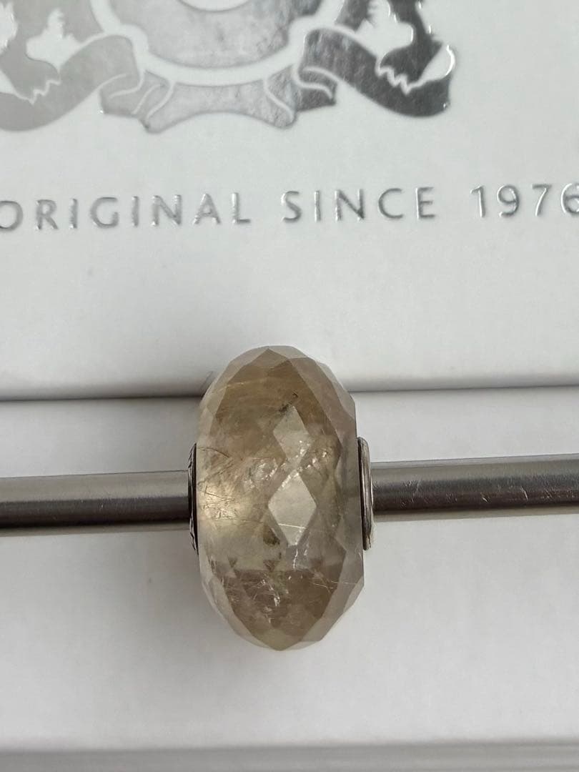 値下げ✴︎トロールビーズ　天然石【ルチルクォーツ】