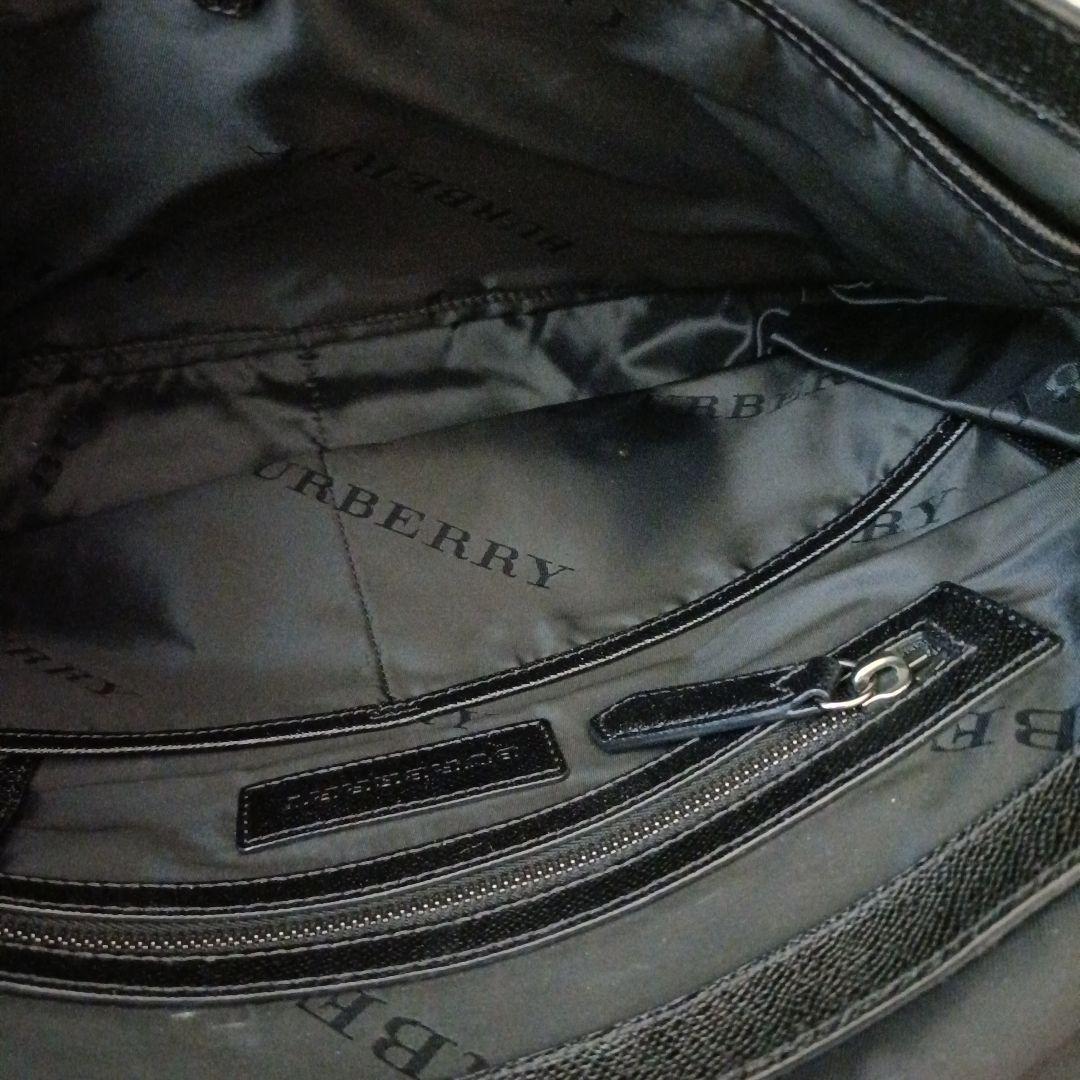 BURBERRY　メッセンジャーバッグ 　ショルダーバッグ　ナイロン/レザー