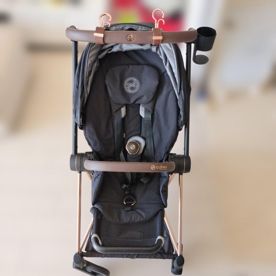 「梱包、発送たのメル便」Cybex mios ゴールド　ベビーカー 附属品付き