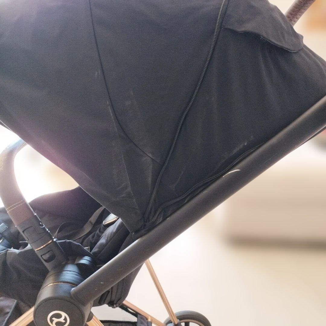 「梱包、発送たのメル便」Cybex mios ゴールド　ベビーカー 附属品付き