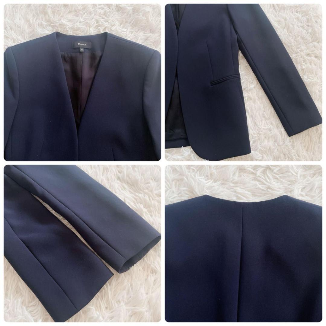 【セオリー】Classic Crepe セットアップ　パンツスーツ　ネイビー00