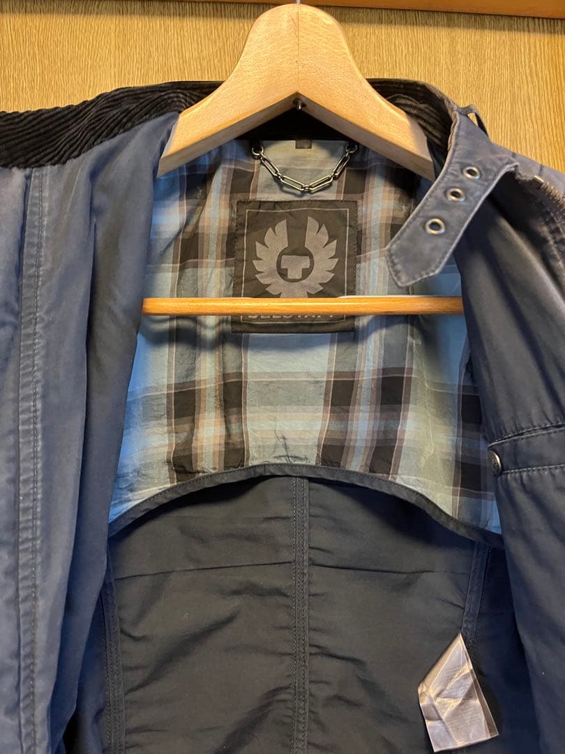 BELSTAFF V-Racer ネイビー シングルライダースジャケット