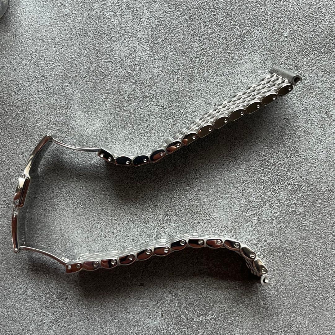 中古美品 ライスブレス 無垢19mm バタフライバックル 腕時計ブレスレット