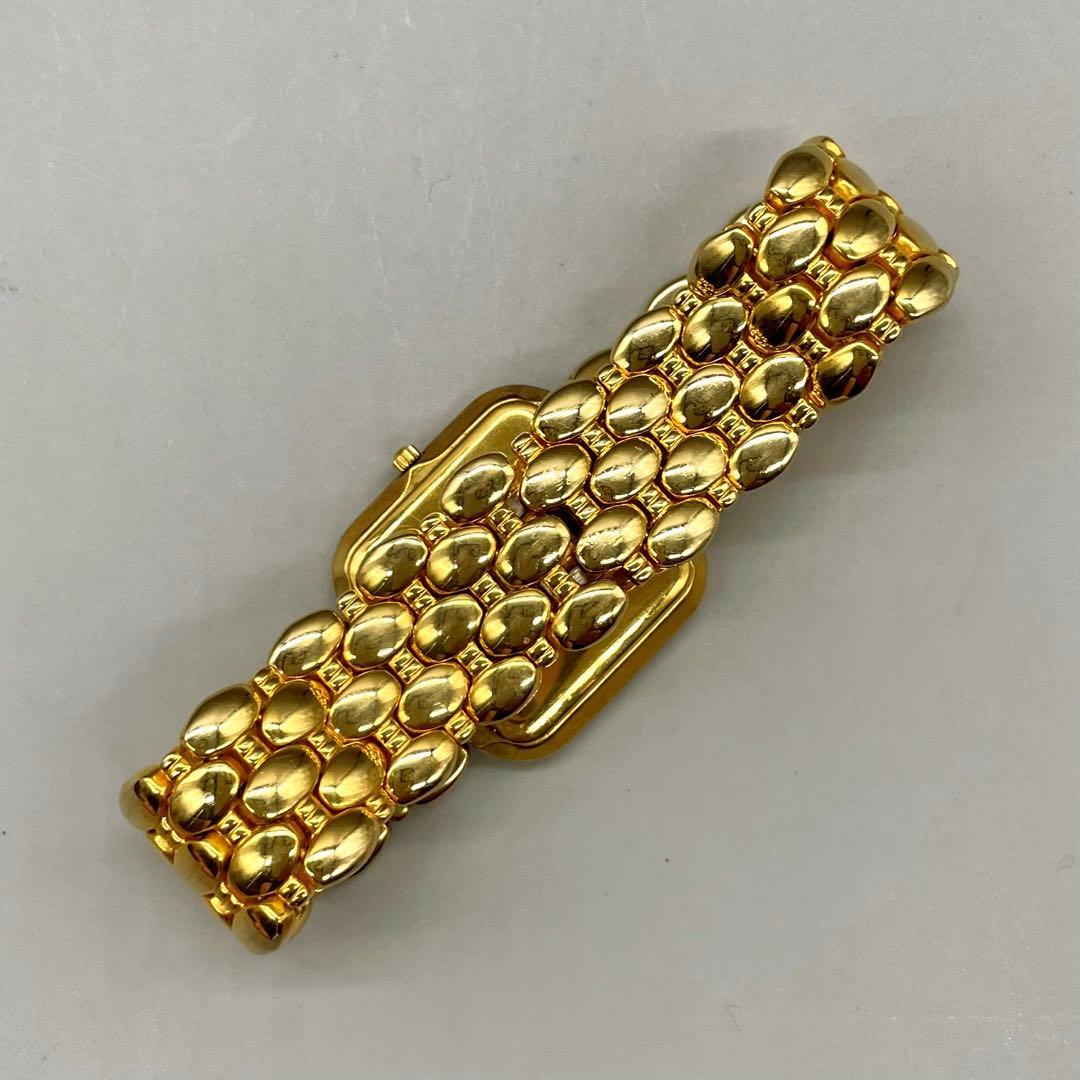 新品電池✨️DELMA les supremes ビジュー ゴールド金具 スクエア