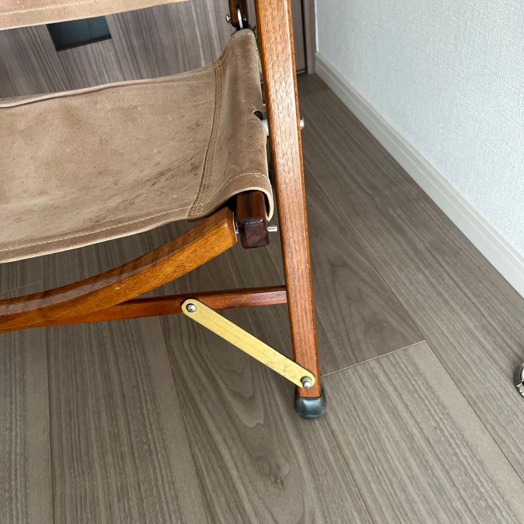 カーミットチェア ウォールナット オールドマウンテン 真鍮　カスタム　ラクダ