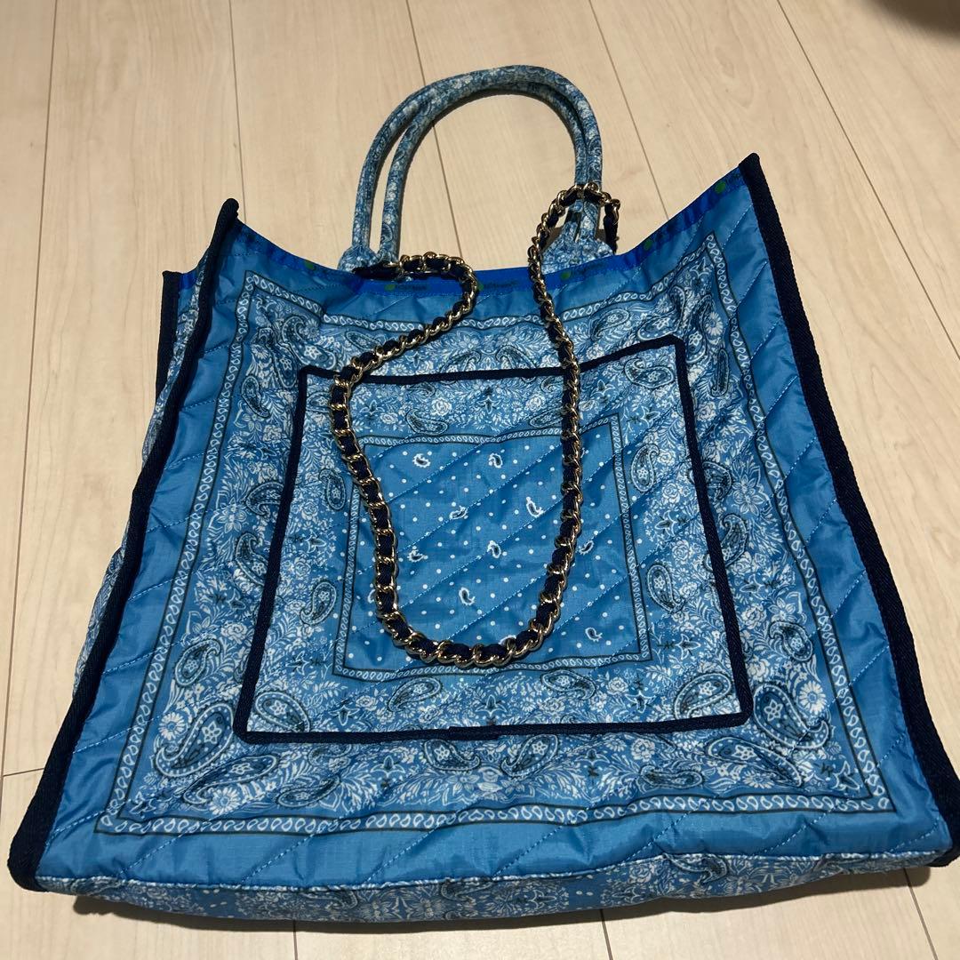 バンダナ柄 トートバッグ レスポートサック