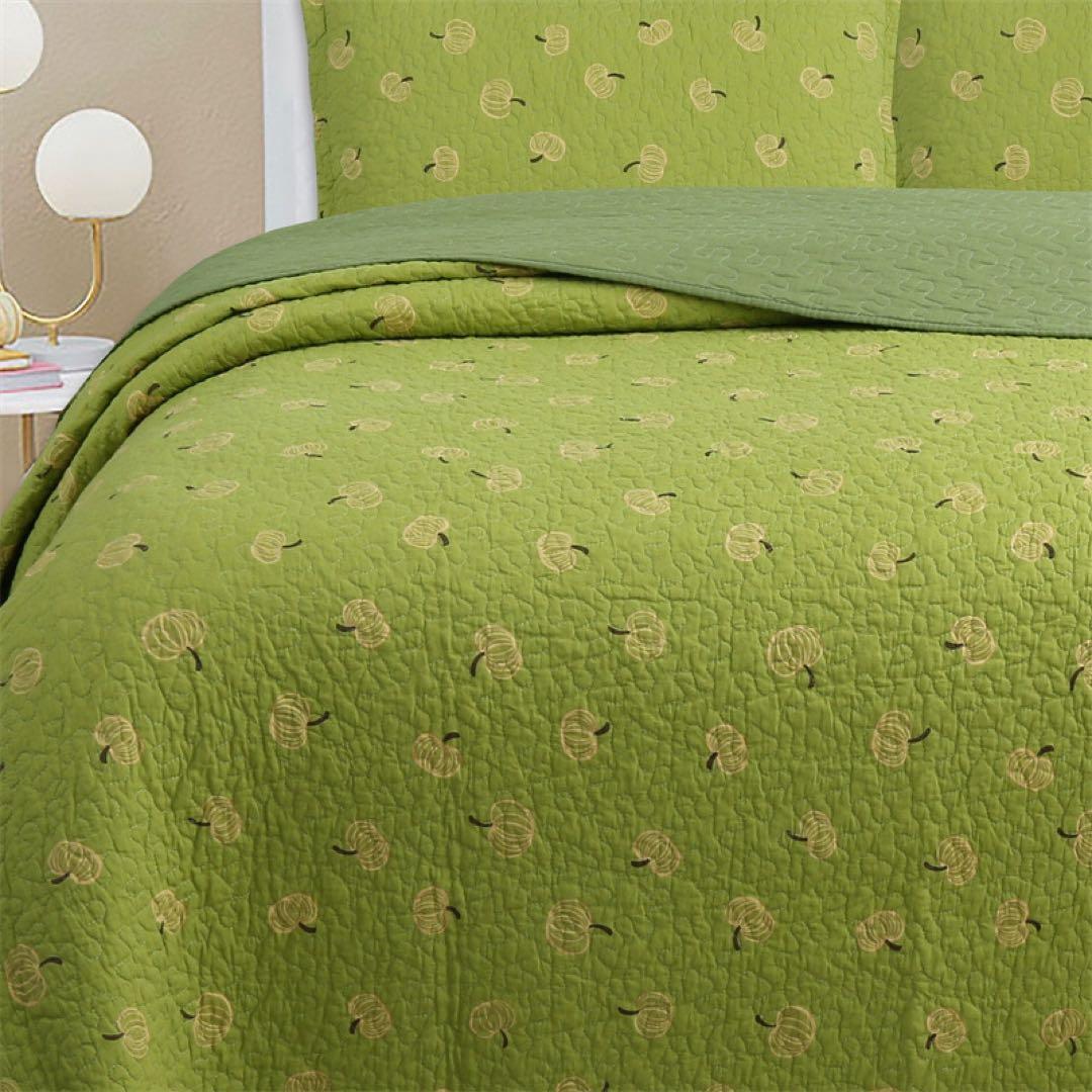 キルトベッドカバー3点セット綿マルチカバー キルティング 223