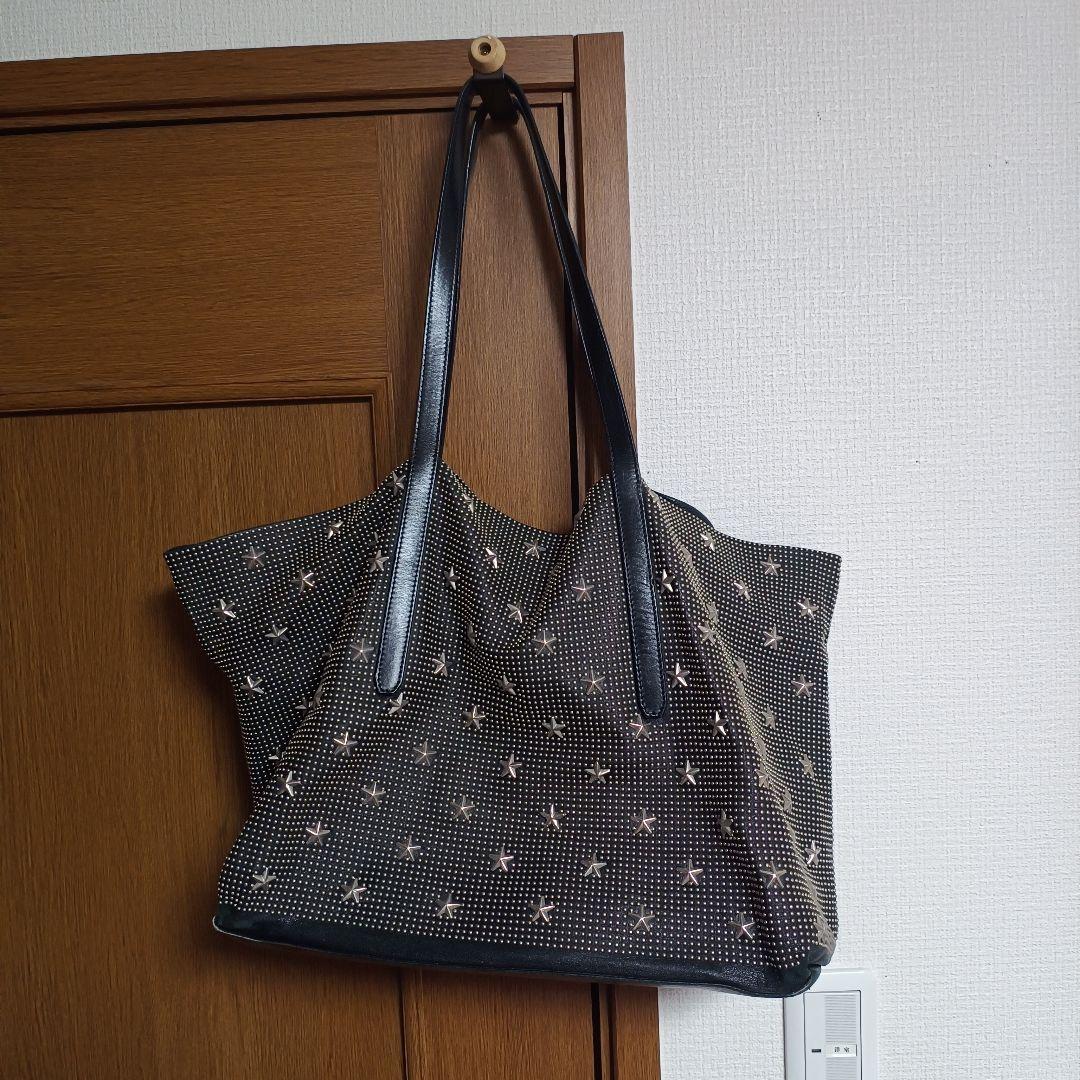 希少♡JIMMY CHOO ジミーチュウ スタースタッズ トートバッグ ブラック