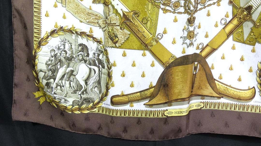 HERMES エルメス　大判スカーフ　カレ90　 D435