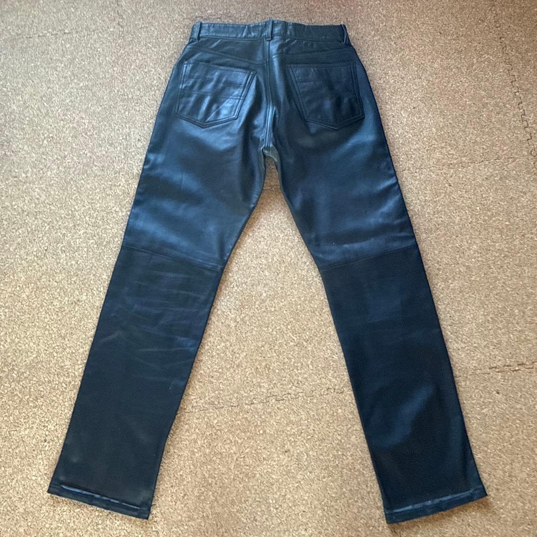 ポールスミス　Paul Smith レザーパンツ　黒