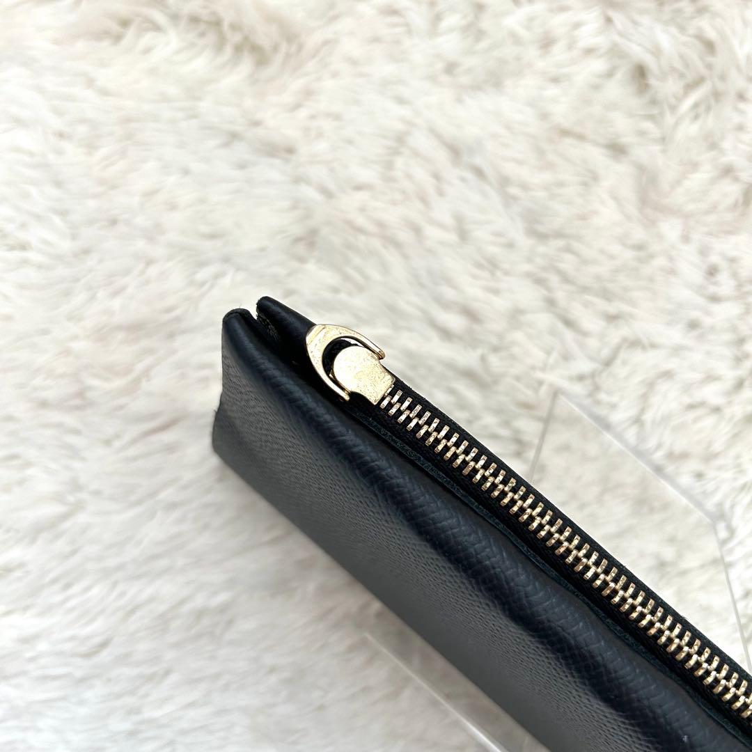 ✨美品✨MOKU 小さく薄い長財布UNO ver.１ノブレッサカーフレザー　黒