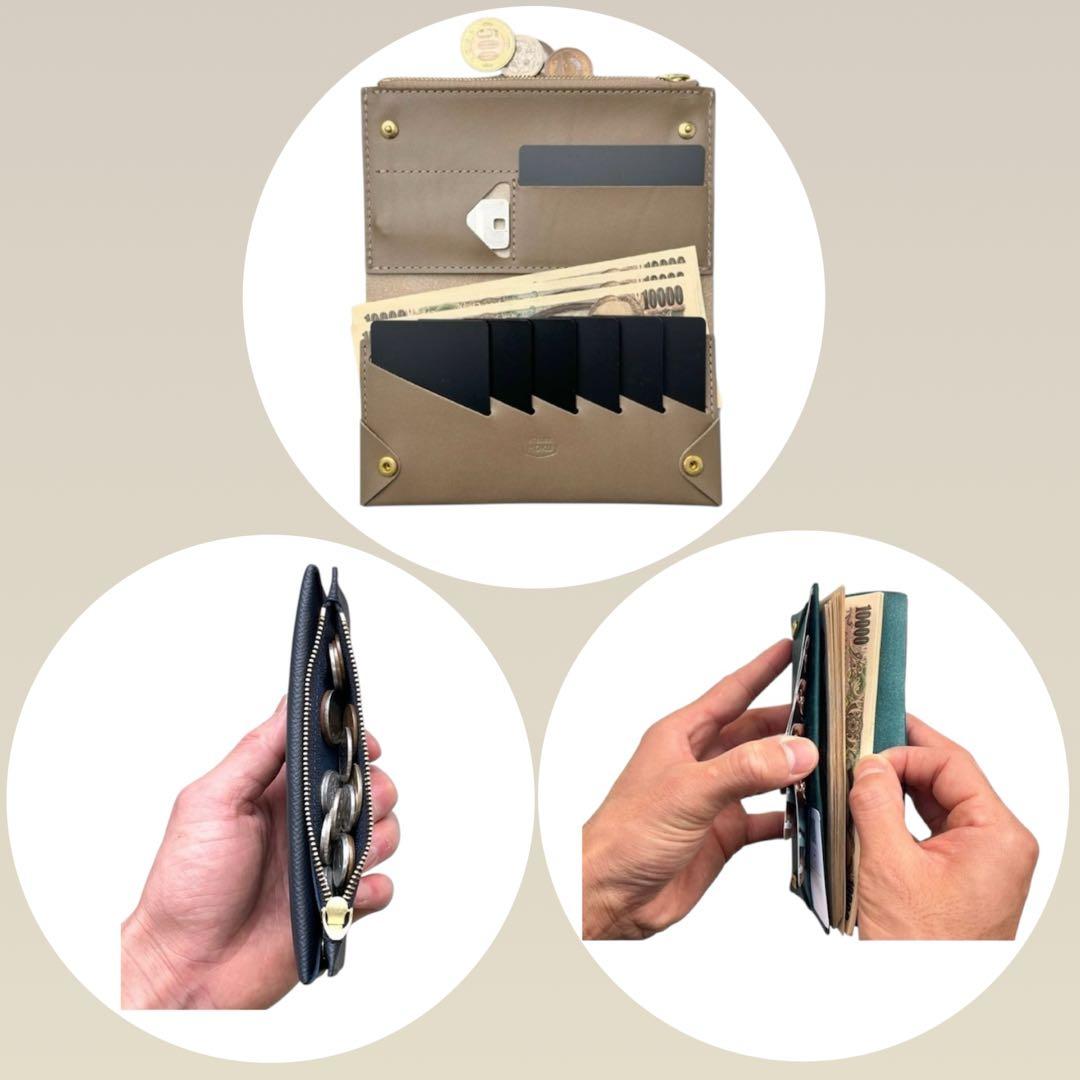 ✨美品✨MOKU 小さく薄い長財布UNO ver.１ノブレッサカーフレザー　黒