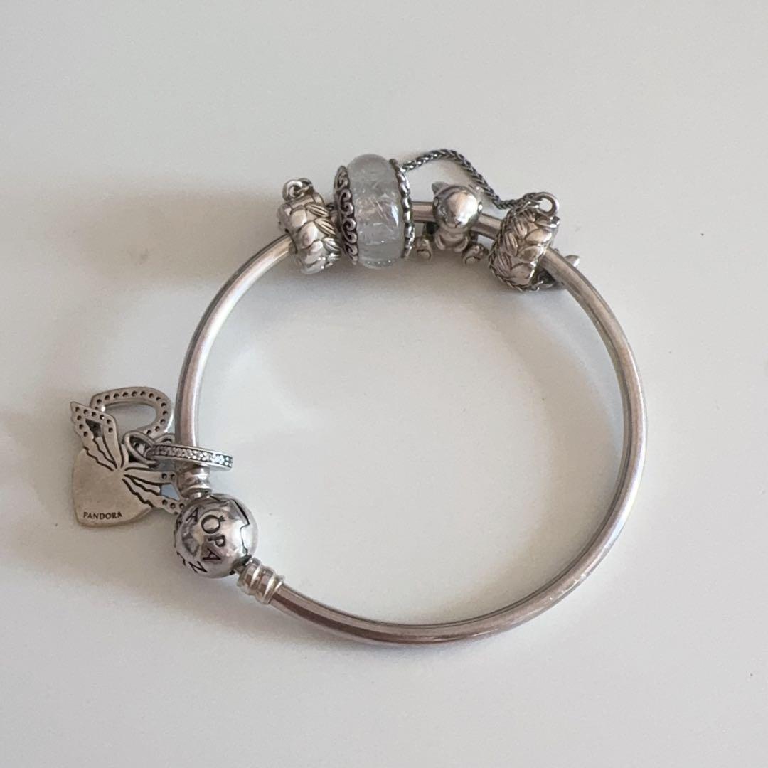 PANDORA パンドラ バングル ブレスレット チャームセット