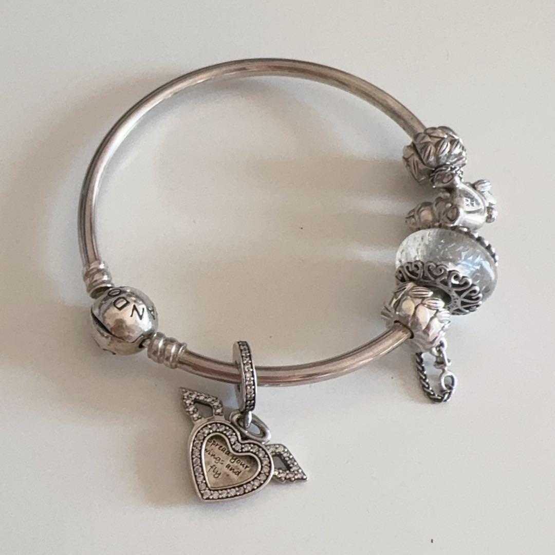 PANDORA パンドラ バングル ブレスレット チャームセット