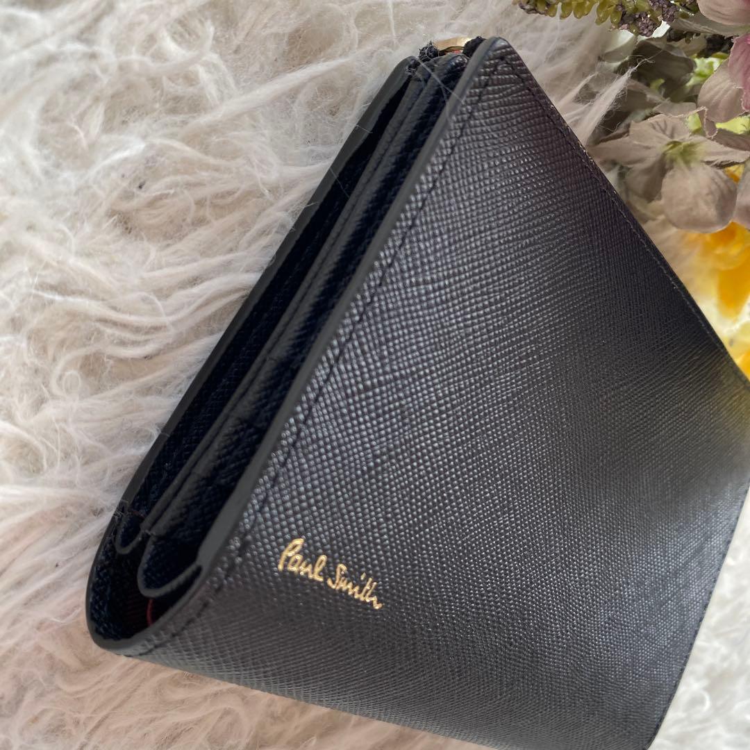 ユウイチPaul Smith レア　ジップストローグレイン　二つ折り財布