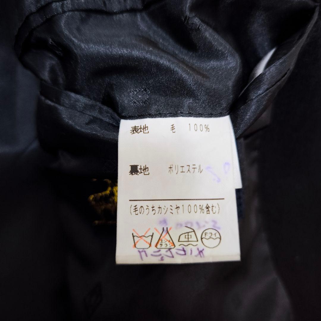 極美品 カシミヤ100% ダブルブレスト ロングチェスターコート黒オーバーサイズ