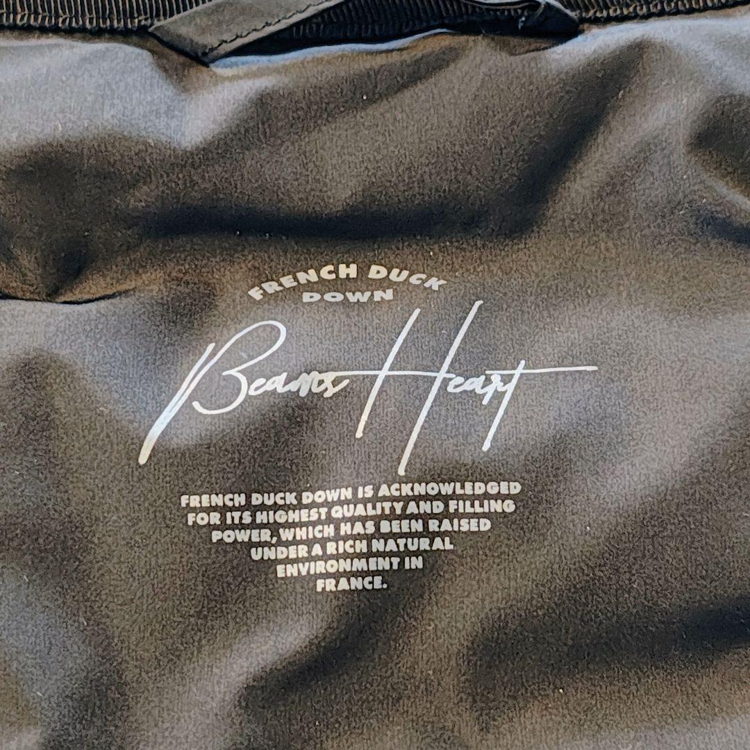 美品 BEAMS HEART フレンチ ロングダウンジャケット M 黒