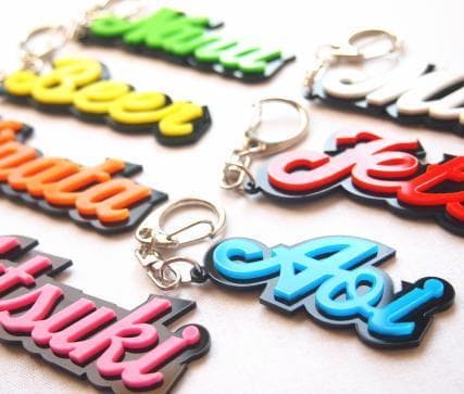 【990円】3Ｄアクリルネームキーホルダー【オーダー】