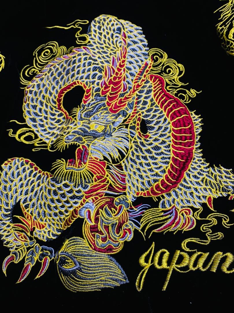 DX 美品 別珍 日本 未使用近い スカジャン 限定龍 unisex