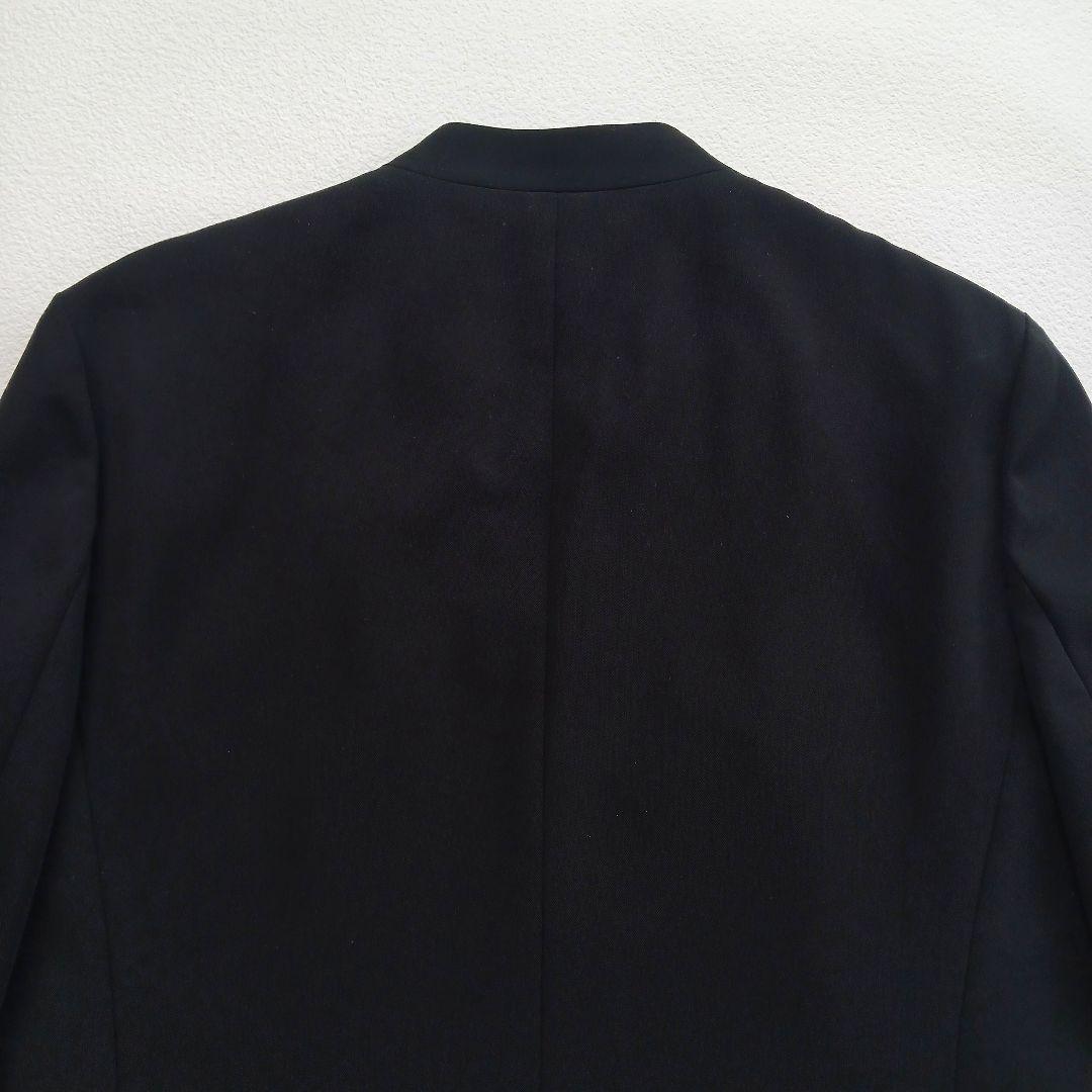 グリーンレーベルリラクシング　パンツスーツ　ブラック　ノーカラー　ワイドパンツ