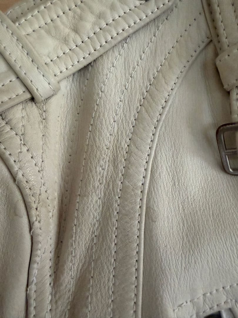 【美品】abx エービーエックス シングルライダースレザージャケット 牛革