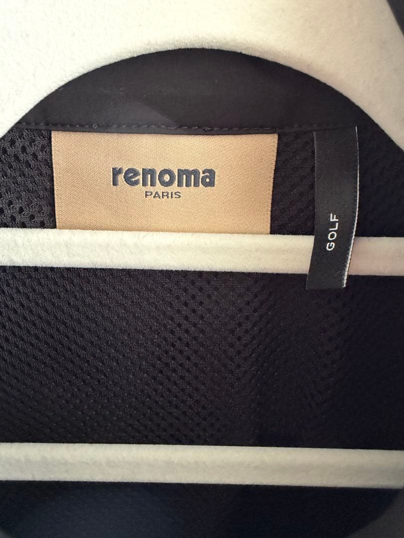 renoma ゴルフジャケット 黒/ベージュ