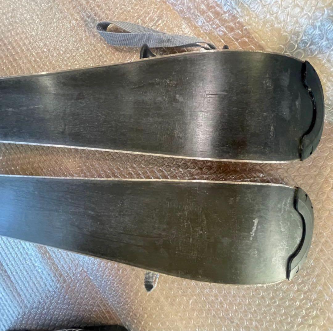 男の子　ジュニア　110cm head 21-21.5cm スキー　ストック付