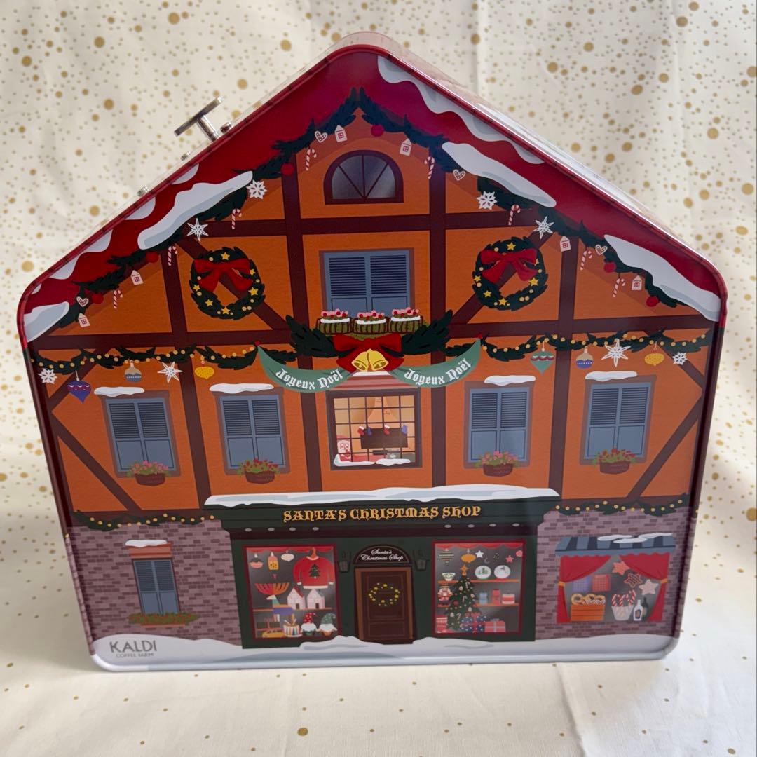 KALDI カルディクリスマスオルゴール缶　　3個