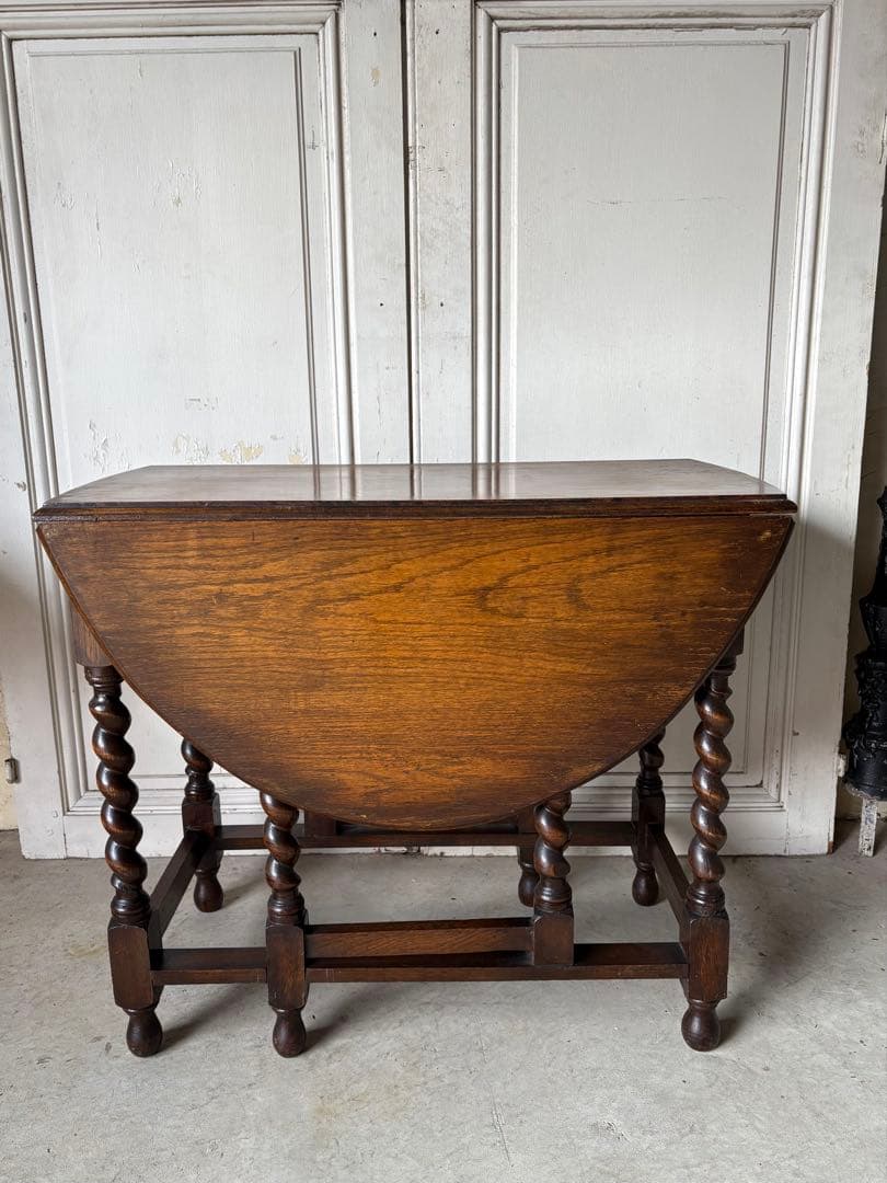 オークバタフライテーブル/ゲートレッグテーブル