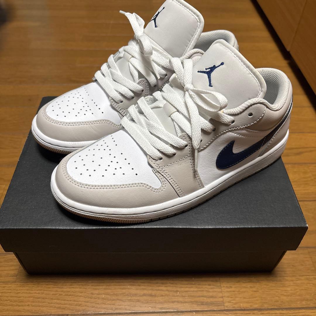 NIKE Air Jordan 1 Low グレー 25cm