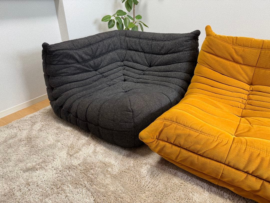 正規店購入 約46万 リーンロゼ トーゴ コーナーソファ 生地Lランク