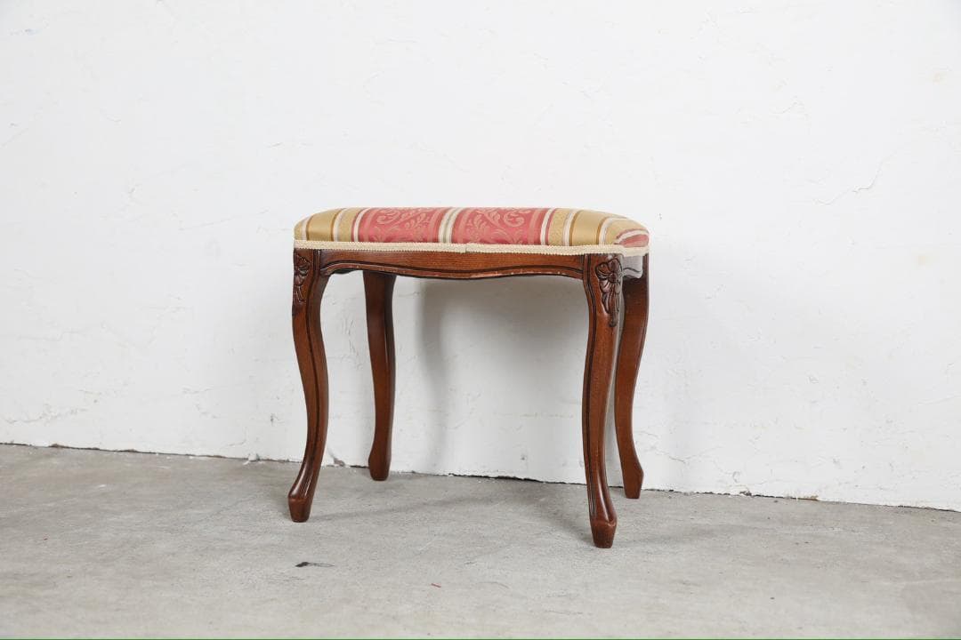 展示品『イタリア製』スツール オットマン チェア 椅子 猫脚 RWcha134