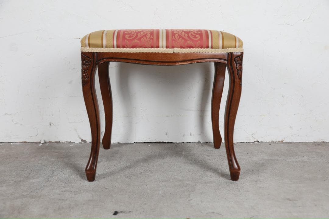 展示品『イタリア製』スツール オットマン チェア 椅子 猫脚 RWcha134