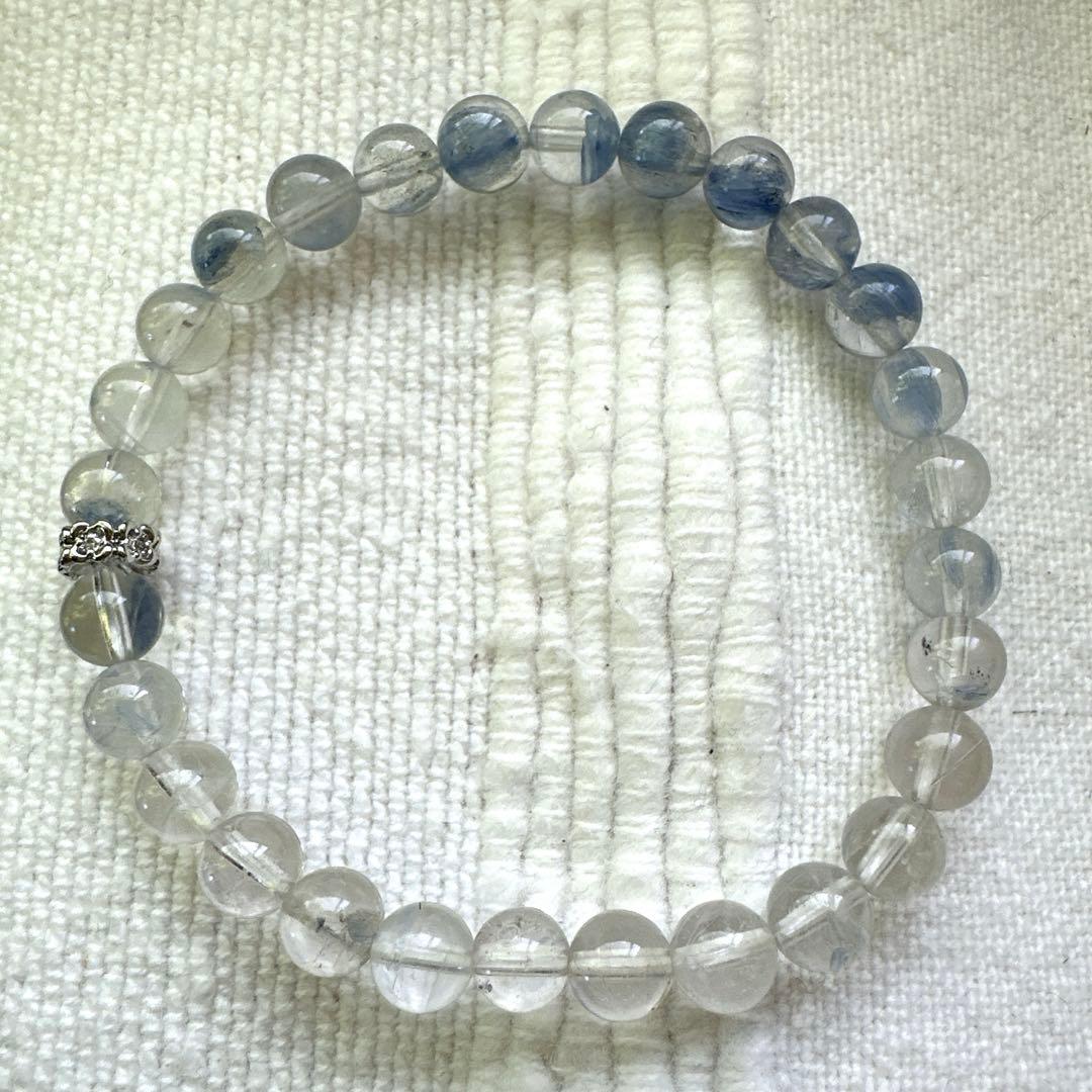 高品質！グラデーションが美しいカイヤナイトインクォーツ のブレス❥