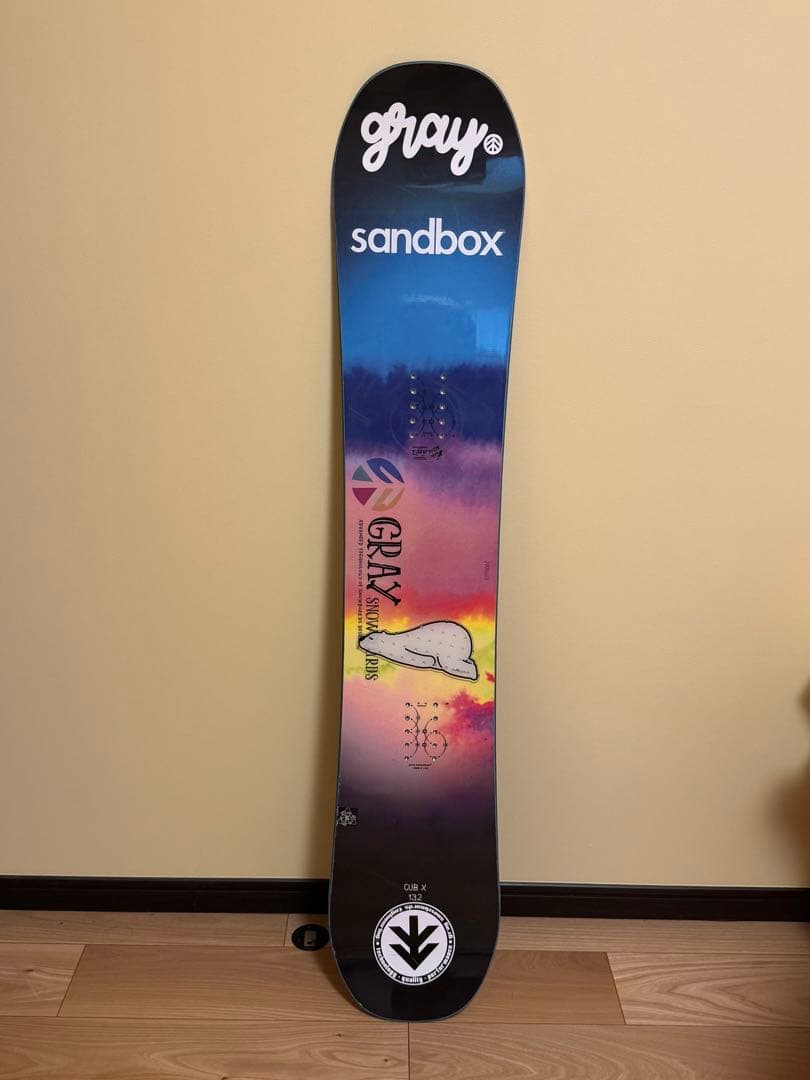 gray sandbox スノーボード　CUB-X 132 ワックス永久無料