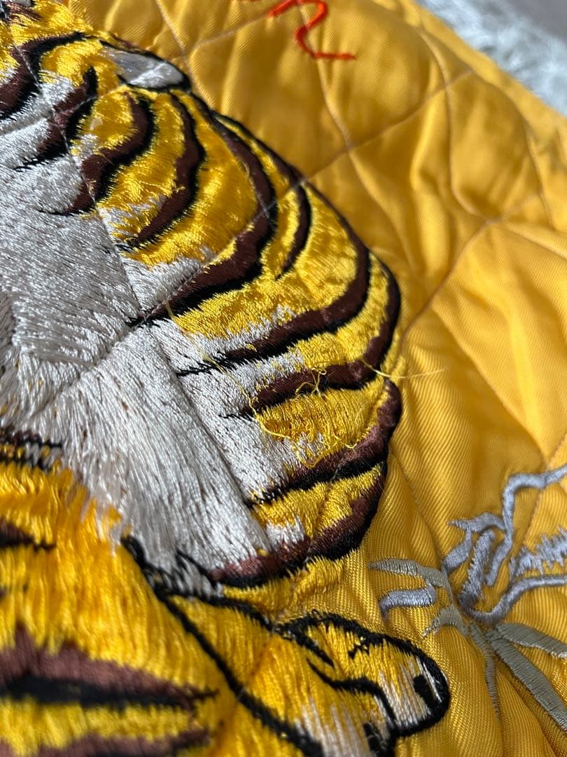 おこ テーラー東洋　港商　スカジャン　別珍　ブルドッグ　虎