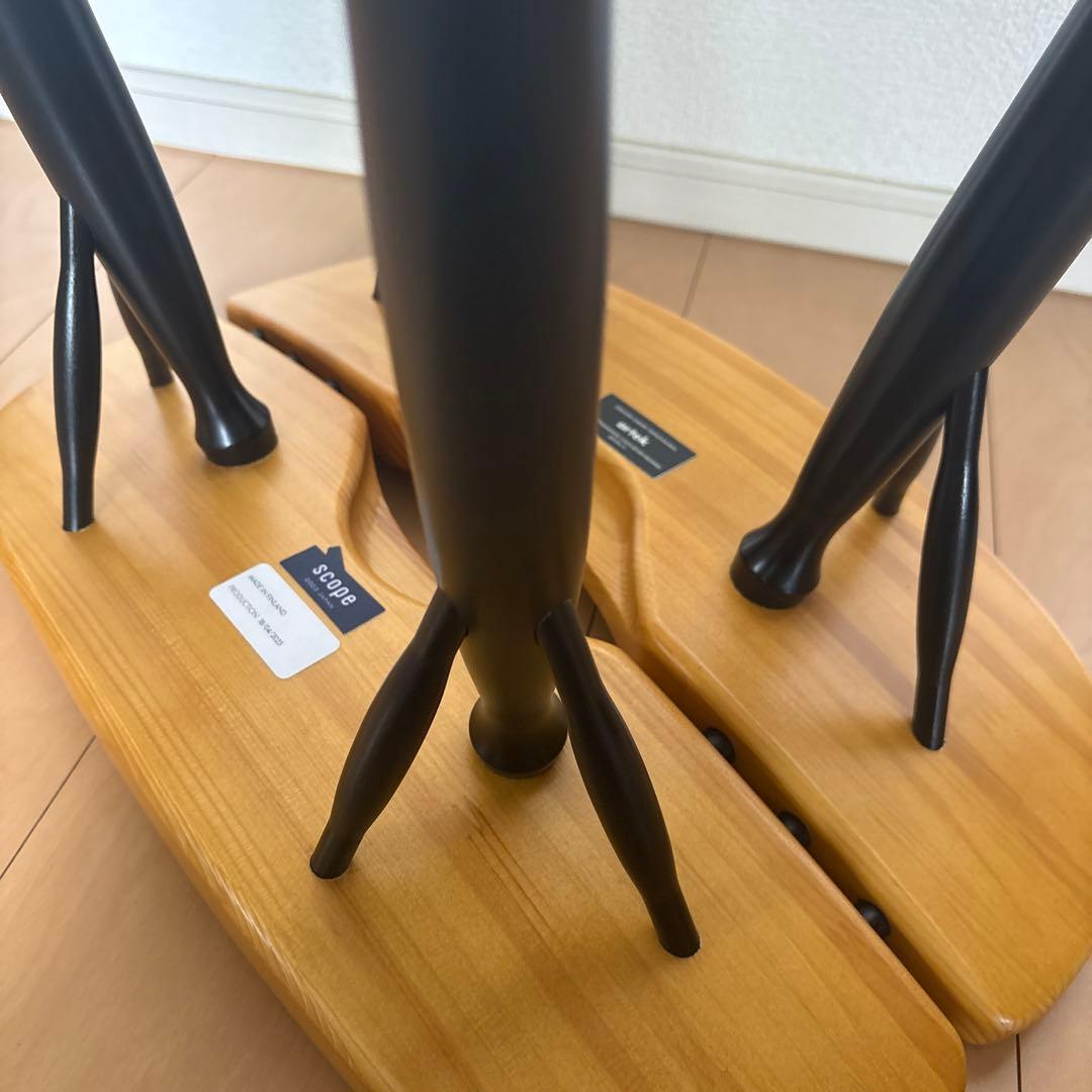 新品アルテック　ピルッカ　Pirkka Stool 44cm ハニー×ブラック