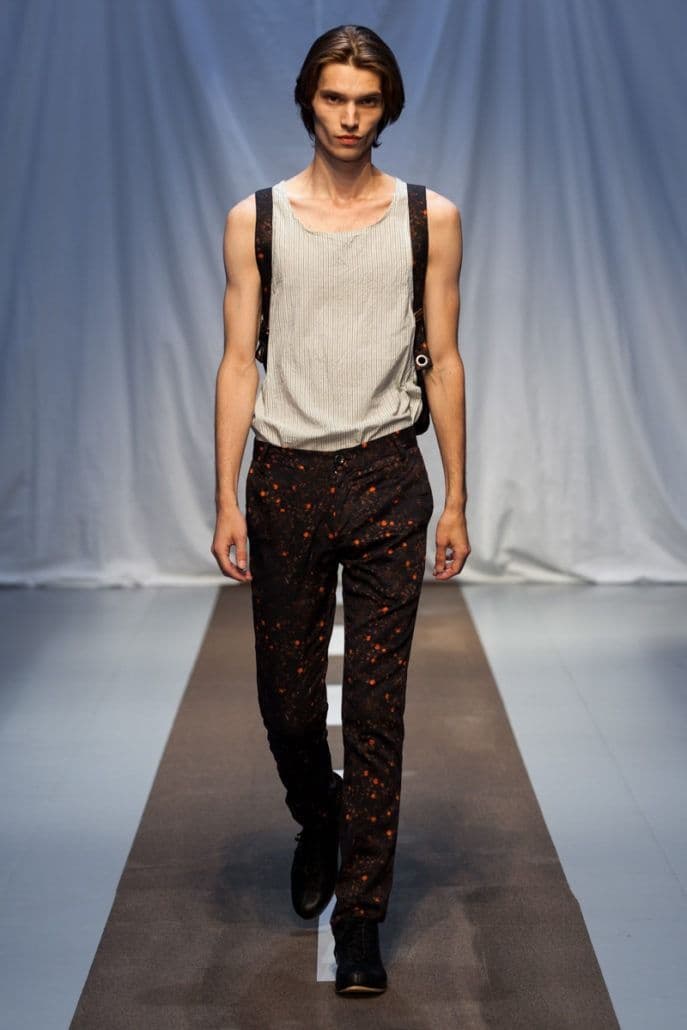 GEOFFREY B.SMALL／sleeveless shirt(stripe