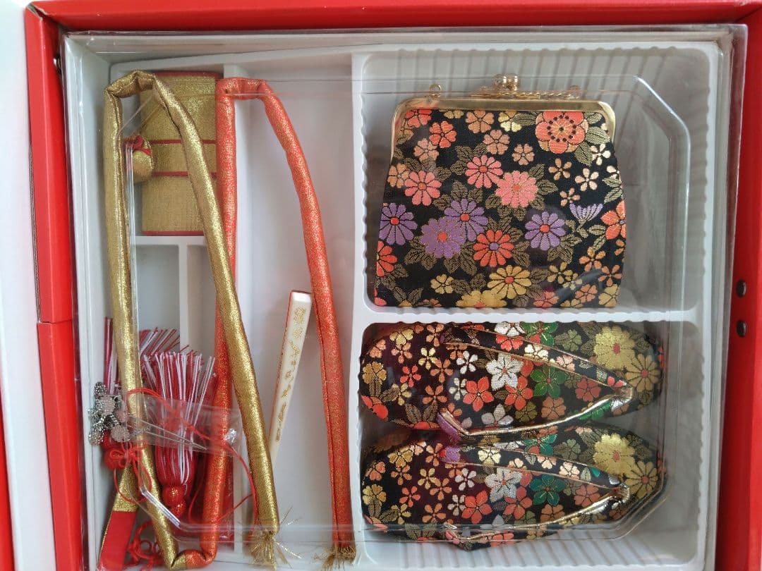 七五三 着物セット ターコイズ 花柄