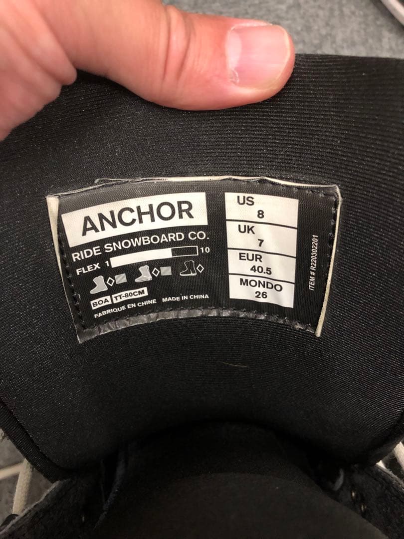 RIDE ANCHOR 26センチ ライド　アンカー スノーボードブーツ
